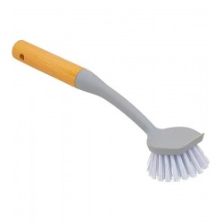 Escova 24,5cm Clean Multiuso Plástico e Cabo em Bambu